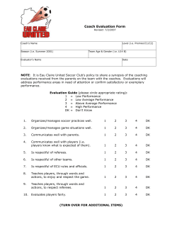 Coach-Evaluation-Website