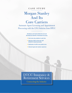 Case Study: Morgan Stanley And Its Core Carriers Automate Agent