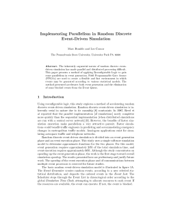 Implementing Parallelism in Random Discrete Event