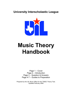 Music Theory Handbook