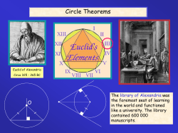 Circle Theorems - saddlespace.org