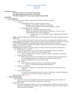 Attachment of the Security Interest