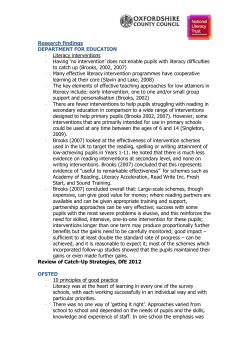 Raise the level of literacy teaching and provide more reading support