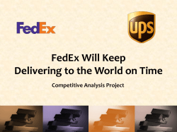 FedEx Will Keep Delivering the World on Time: A
