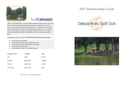 Music event program - Dakota Pines Golf Club