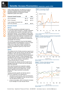 Deloitte Access Economics Business Outlook