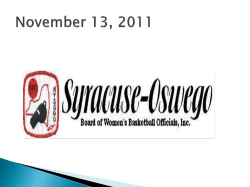 November 13th 2011 Power Point Presentation By Andy Trapasso