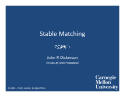 Stable Matching