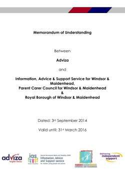 Memorandum of Understanding