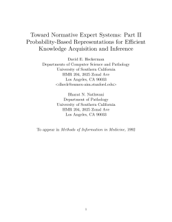 Toward Normative Expert Systems: Part II Probability
