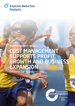 cost management supports profit, growth and business expansion