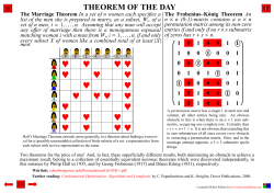 The Marriage Theorem and The Frobenius&ndash;Kőnig Theorem
