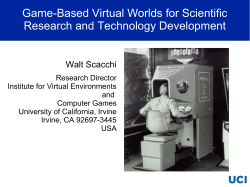 Game-based Virtual World - Pacific Research Platform