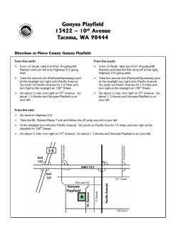 Gonyea Playfield 13422 &ndash; 10th Avenue Tacoma