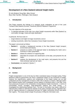 Development of a New Zealand national freight matrix