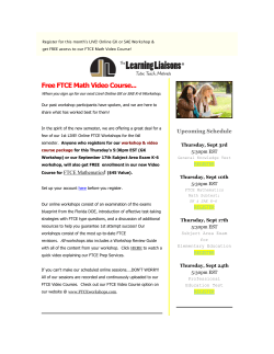 Free FTCE Math Video Course