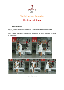 Medecine ball Throws