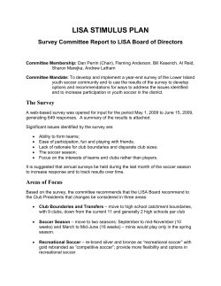 The Survey - Lower Island Soccer Association