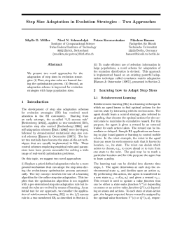 Step Size Adaptation in Evolution Strategies