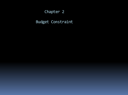 Budget Constraint