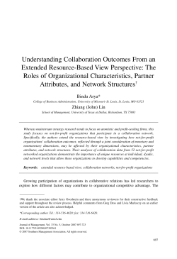 Understanding Collaboration Outcomes From an