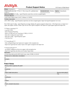 Agent Properties report does not show assigned agents