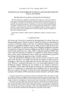 EXISTENCE OF EQUILIBRIUM IN SINGLE AND
