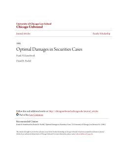 Optimal Damages in Securities Cases