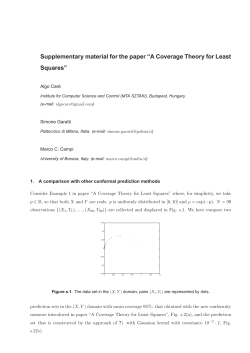 Supplementary material for the paper &ldquo;A Coverage Theory for Least