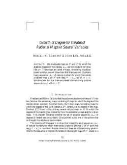 Growth of degree for iterates of rational maps in several variables