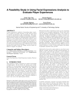 A Feasibility Study in Using Facial Expressions