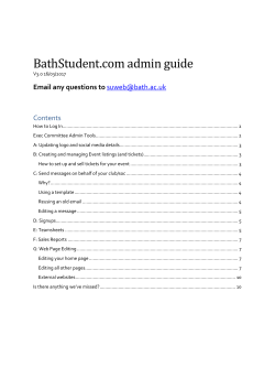 Sports Club and Society Website Guide (doc)