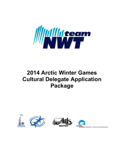 the 2014 Arctic Winter Games Cultural