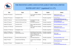 the mounted games association (great britain) ltd