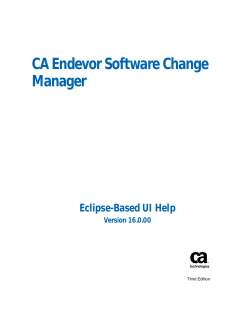 CA Endevor Software Change Manager Eclipse