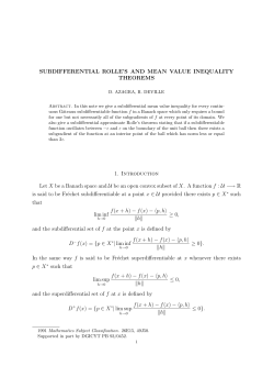 Subdifferential Rolle`s and mean value inequality theorem