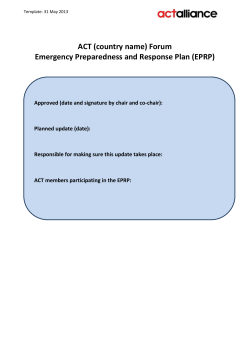 EPRP - ACT Alliance