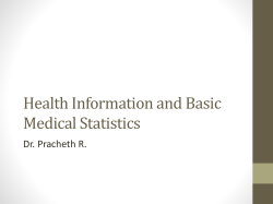 Health Information and Basic Medical Statistics