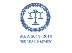 SCBA 2015-2016 - Saginaw County Bar Association