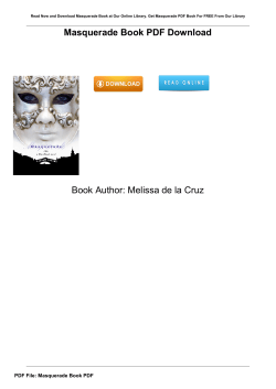 Masquerade Book PDF Book Author