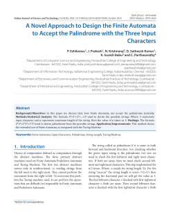 A Novel Approach to Design the Finite Automata to Accept the