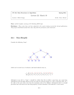 Lecture 22: March 19 22.1 Max