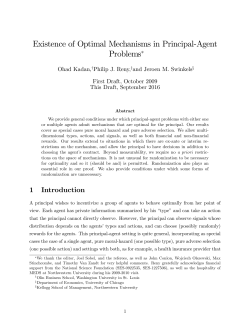 Existence of Optimal Mechanisms in Principal