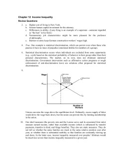 Chapter 12 Income Inequality