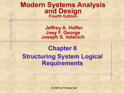 Modern Systems Analysis and Design Ch8