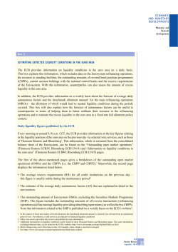 Estimating expected liquidity conditions in the euro area
