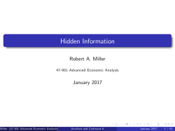Hidden Information