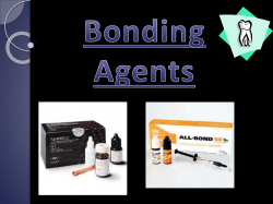 Dentin bonding agents