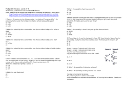 Probability Revision Levels 7-9