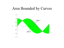 Area Defined by Curves